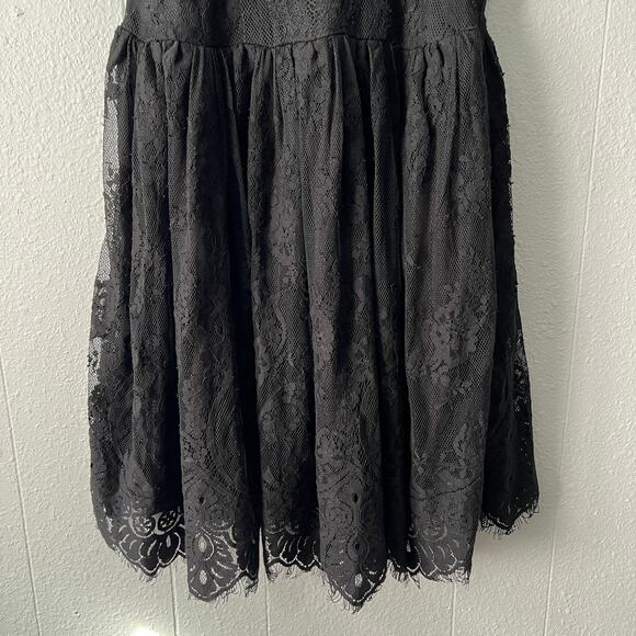 Free People Womens Mini Dress 2 Lace Witchy Fairygoth Whimsigoth Party Cocktail - Picture 6 of 16